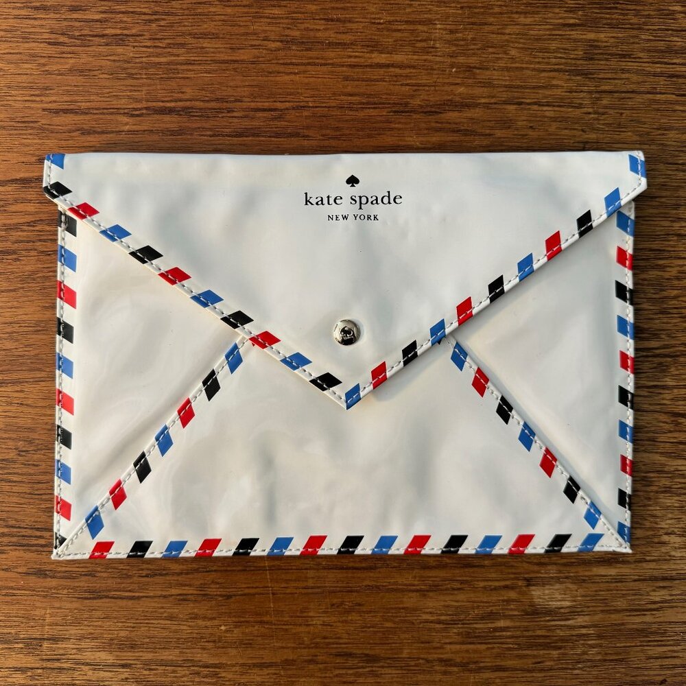 Kate Spade "Nicolette" Par Avion Air Mail Envelope Clutch Purse